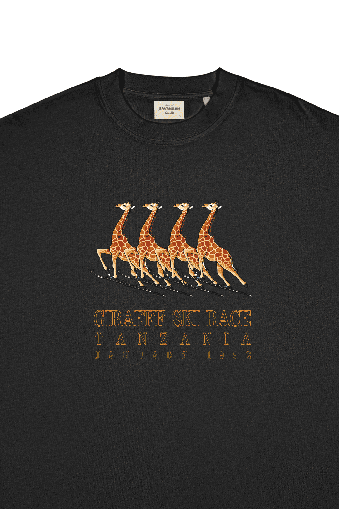 Tee-shirt Giraffe Ski Race - Unisexe