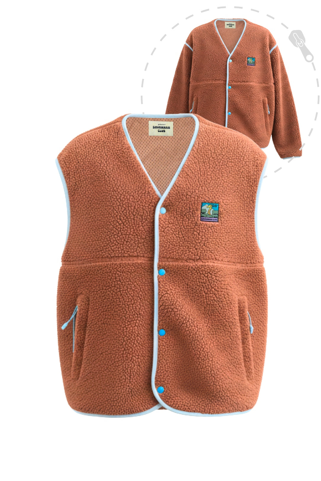 Polaire Snap 2-en-1 - Unisexe