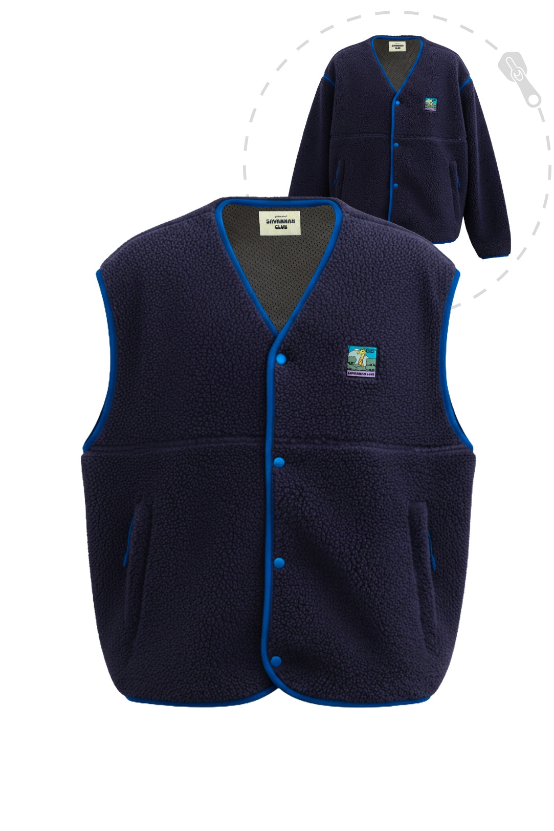 Polaire Snap 2-en-1 - Unisexe