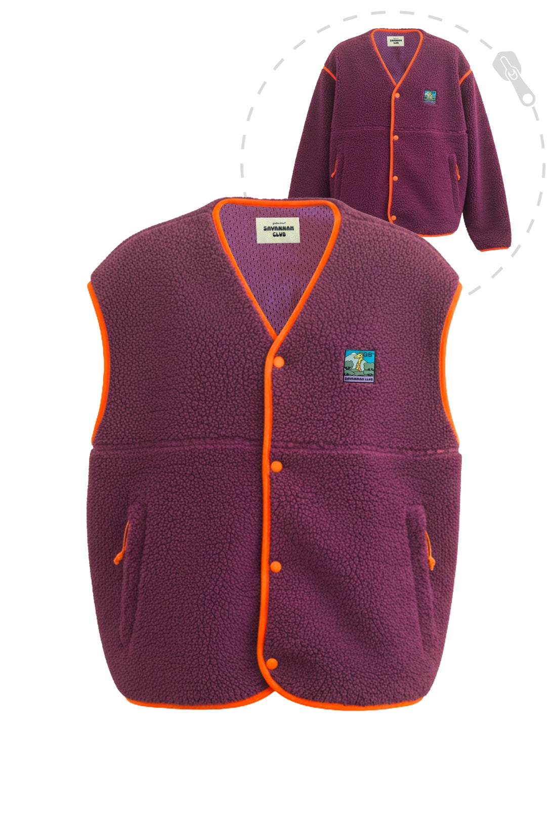 Polaire Snap 2-en-1 - Unisexe