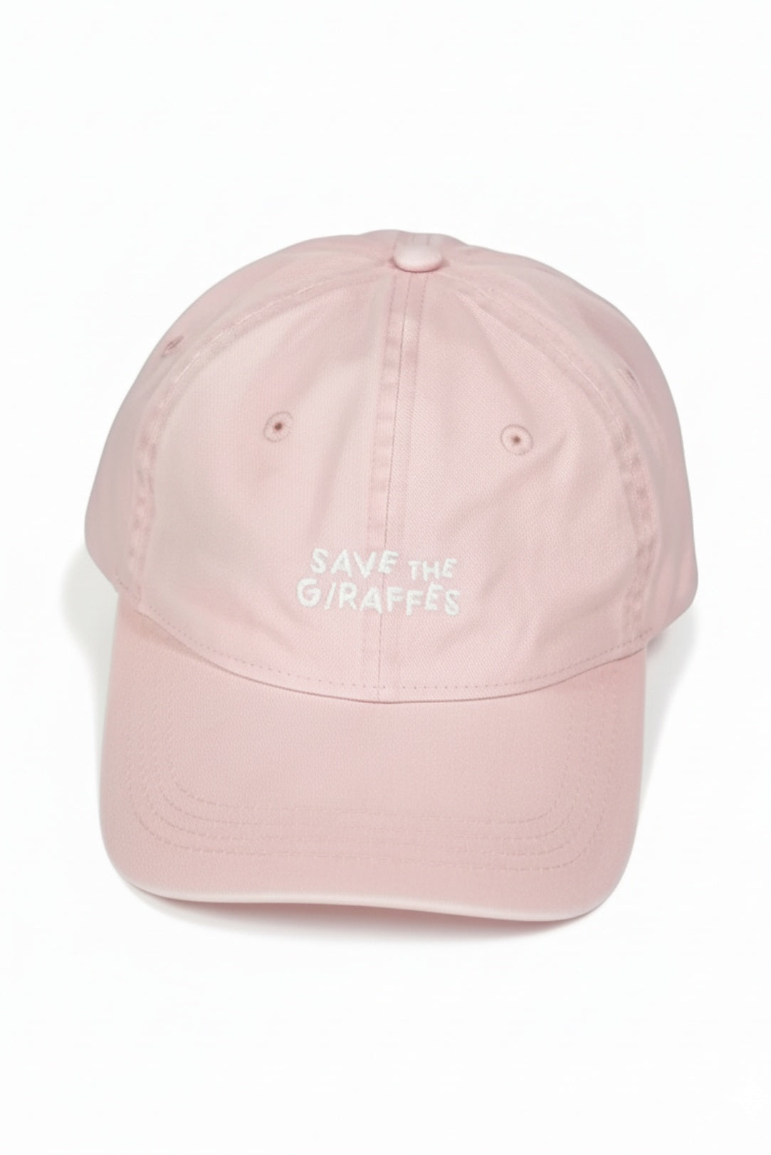 "Save the giraffes" faded cap Pink