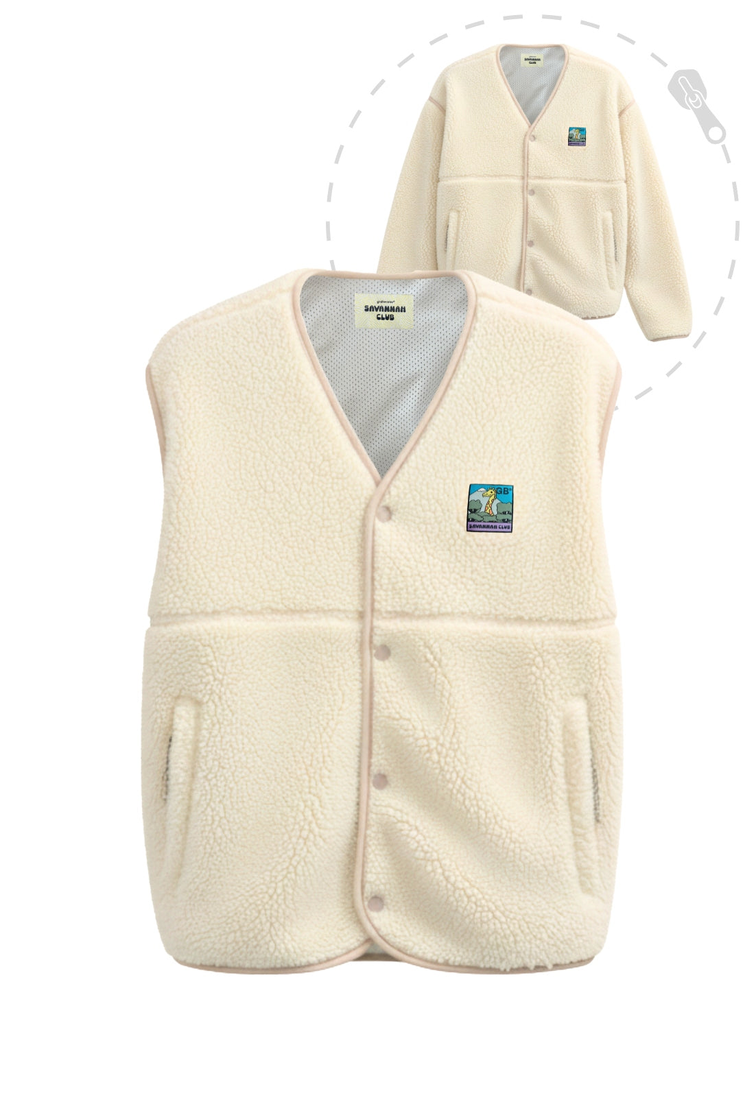 Polaire Snap 2-en-1 - Unisexe