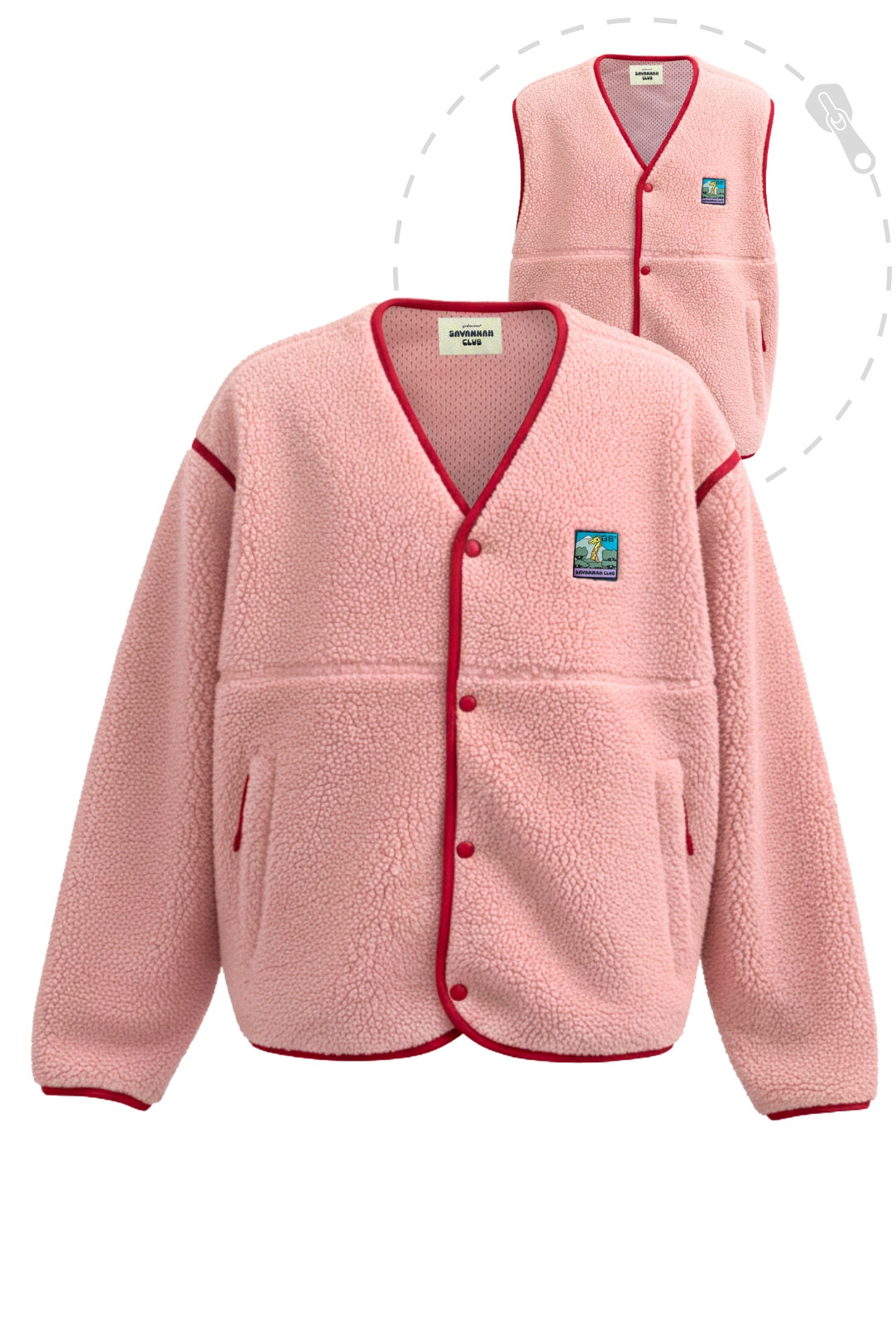 Polaire Snap 2-en-1 - Unisexe