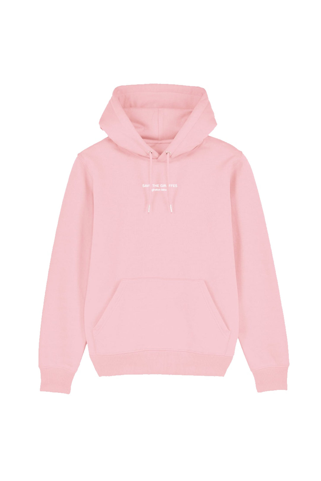 Hoodie "Save the giraffes" rose - Unisexe