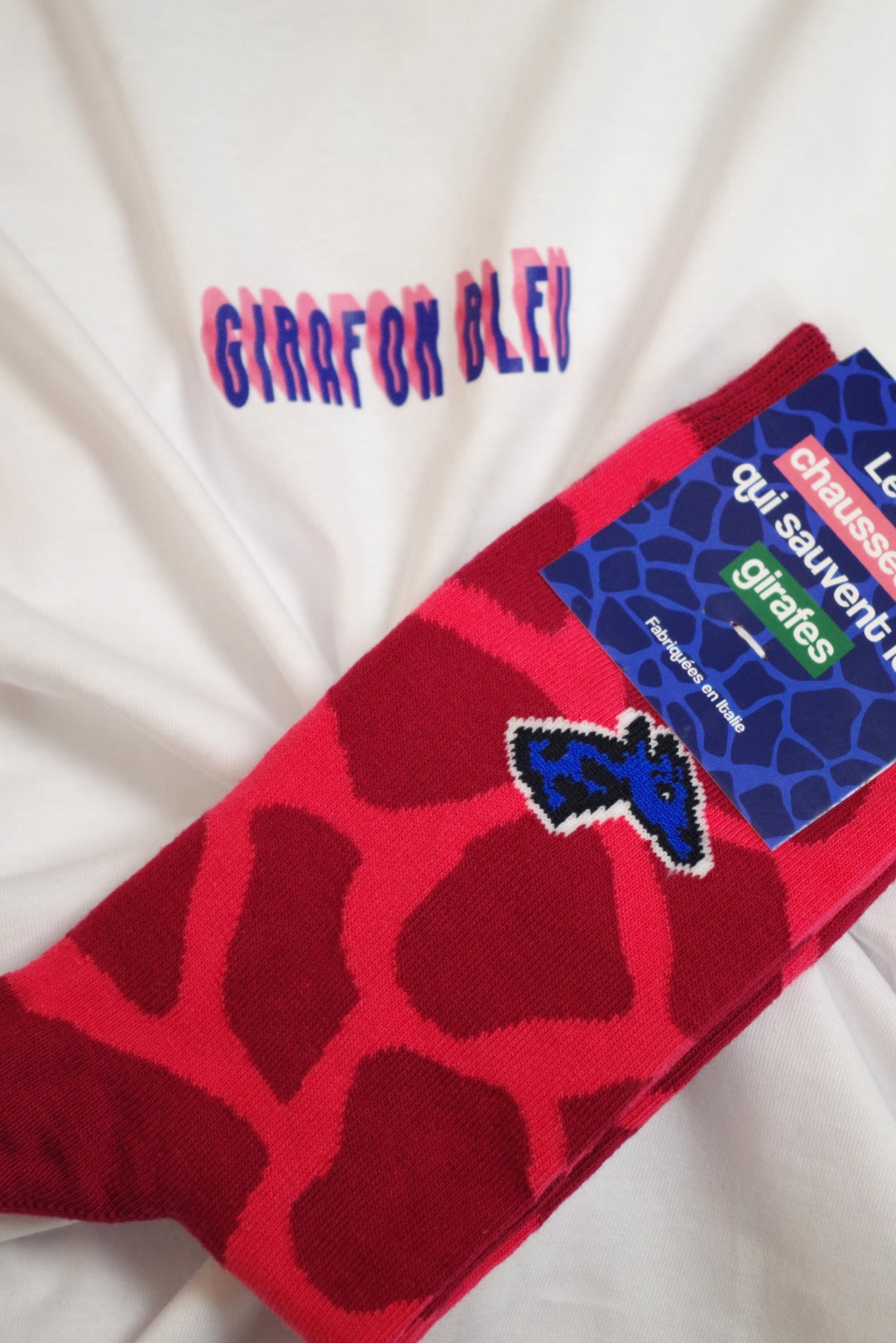 Socks - Giraffe pink