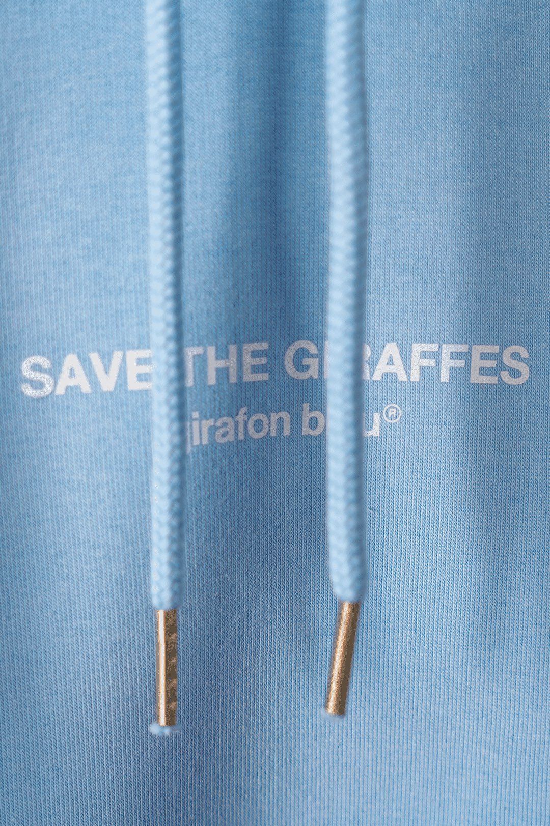 Hoodie bleu ciel unisexe girafonbleu