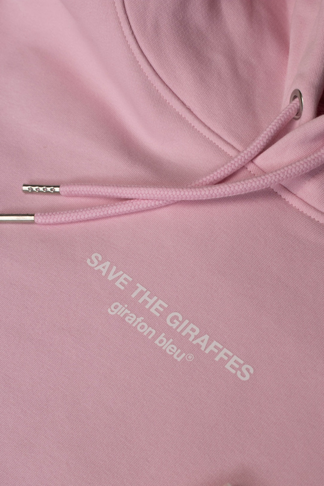 Hoodie "Save the giraffes" rose - Unisexe